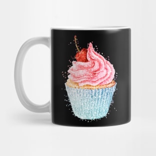 Cherry Cupcake Hand Drawn Mug